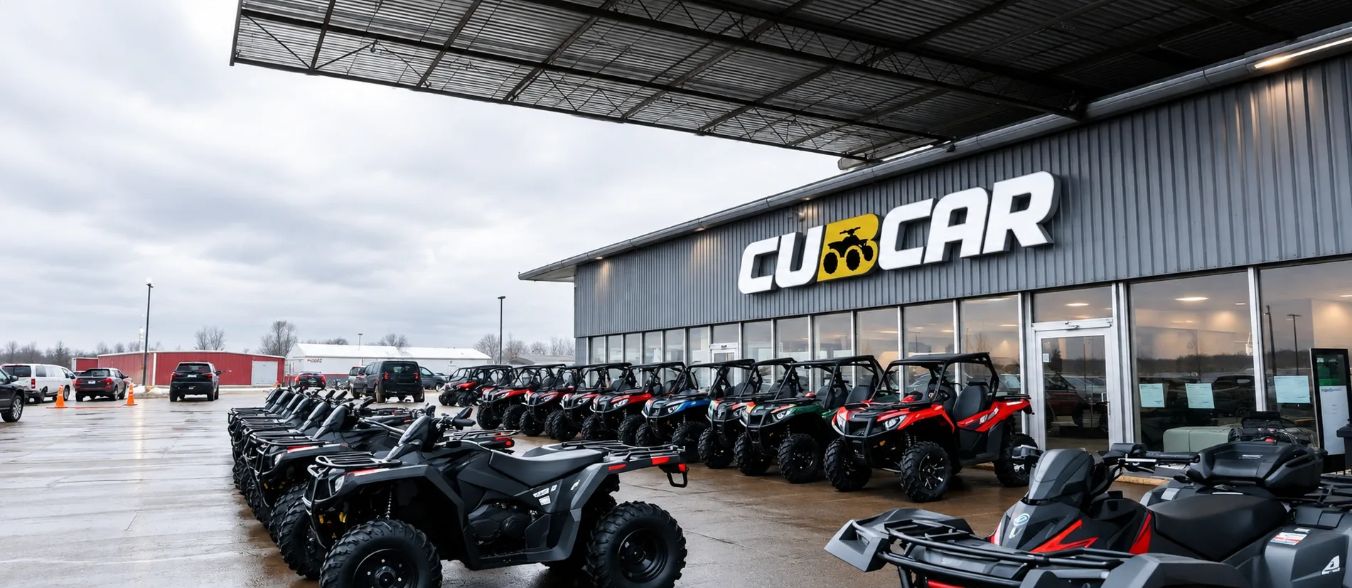 CUBCAR dealership yard in Estonia